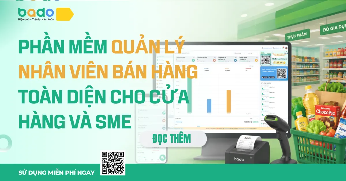 Phần mềm quản lý nhân viên bán hàng toàn diện cho cửa hàng